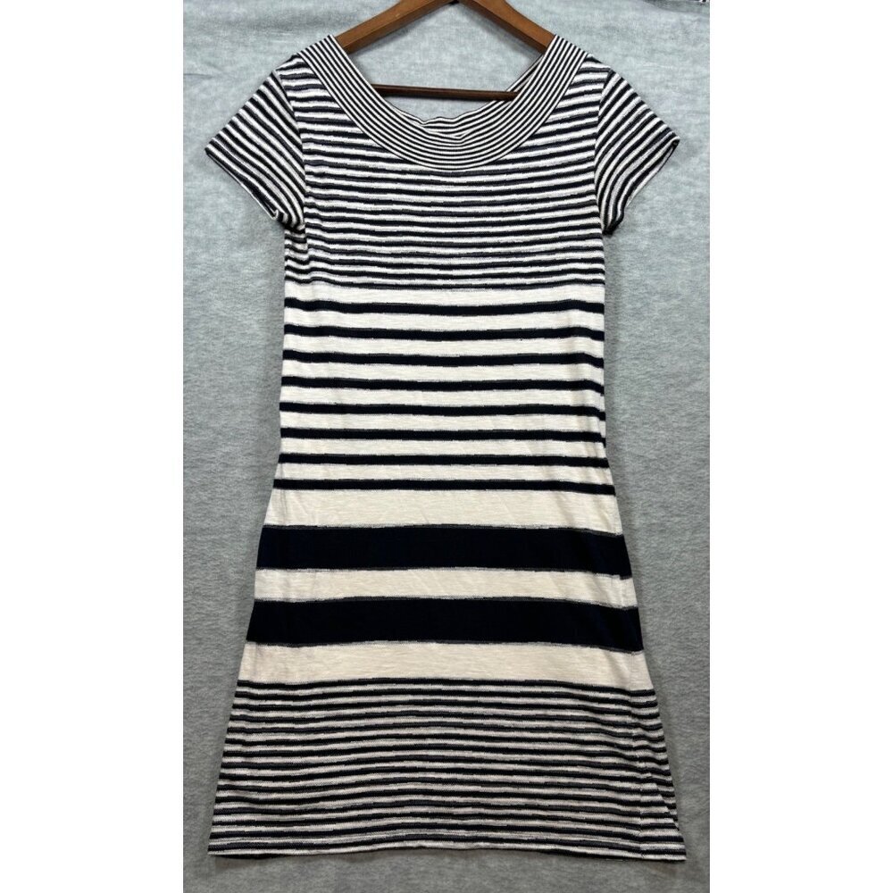 Maeve Anthropologie XS Striped Dress‎ Black & White